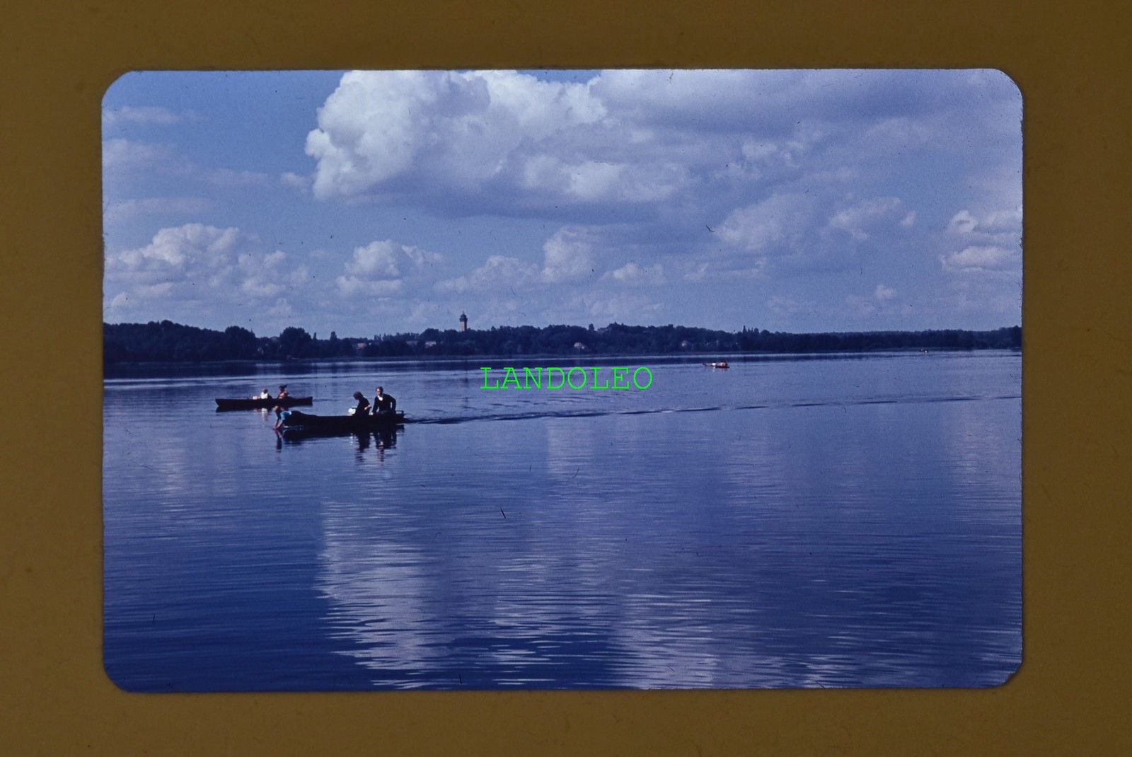 Dia Müggelsee Berlin in 1962 Boats