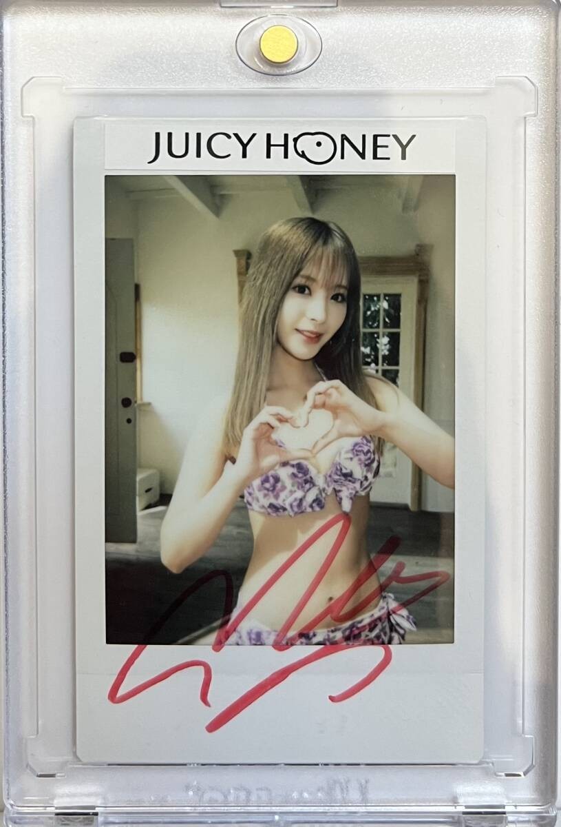 Kana Momonogi JUICY HONEY 20th Anniver. Autograph Cheki Japanese AV Idol RARE