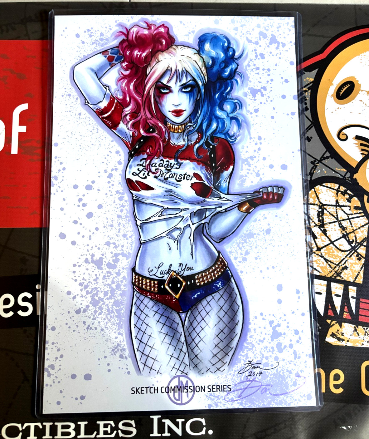 HARLEY QUINN DAWN MCTEIGUE EXCLUSIVE LIMITED EDITION SIGNED ART PRINT NM+