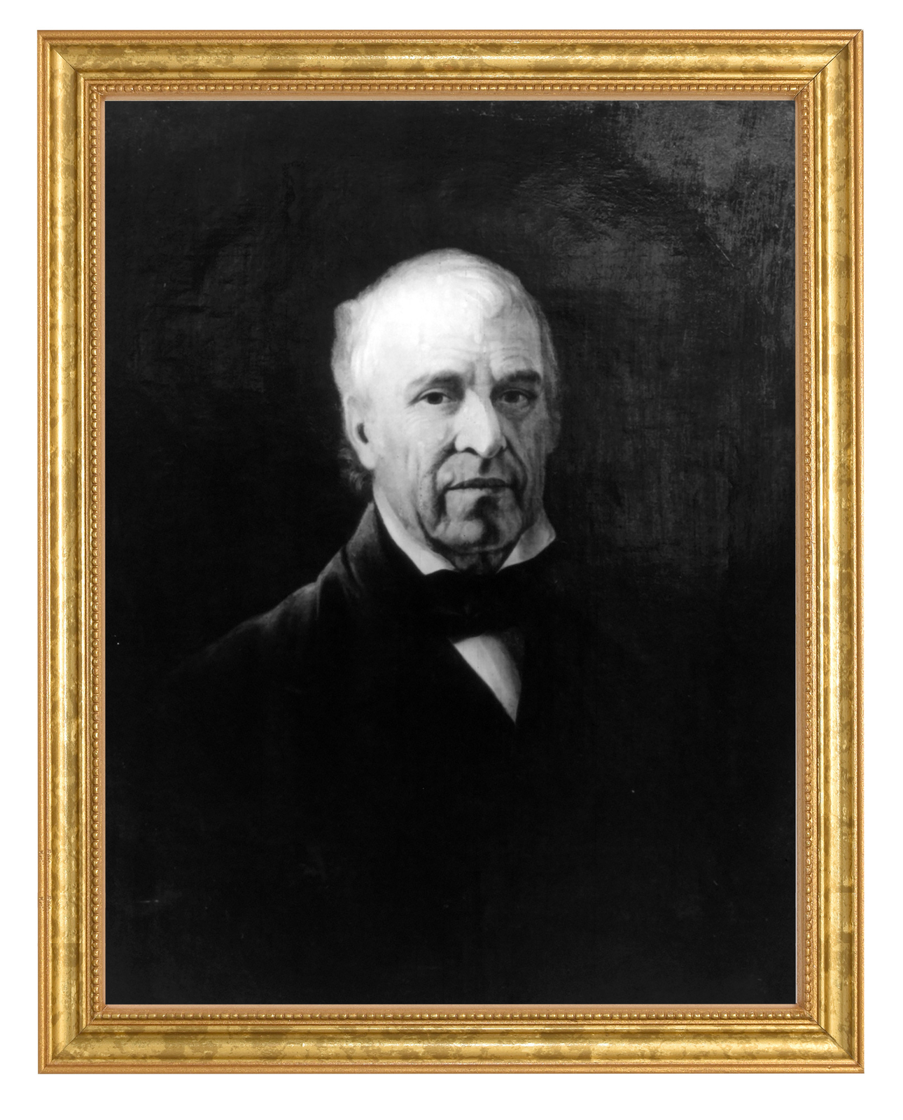 Zachary Taylor Photograph in a Aged Gold Frame