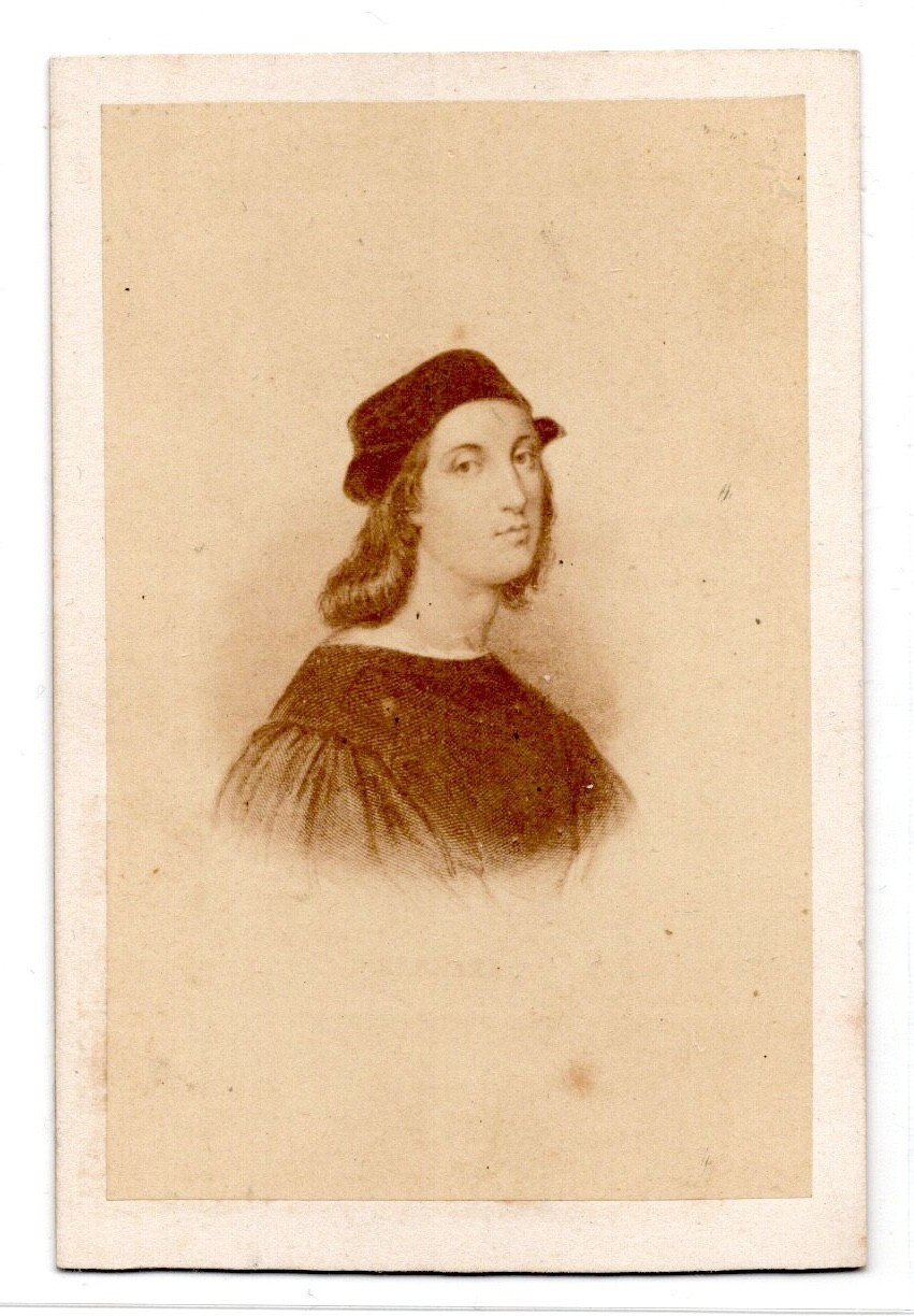 CDV Photo Painter Raphael Raphael Portrait 1870s Album Art (C2124)