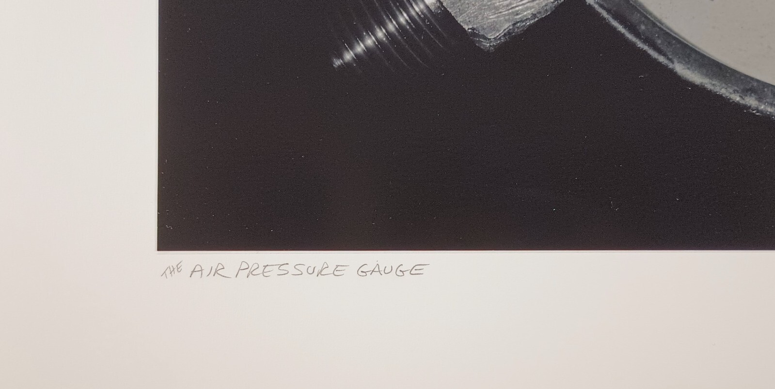 Large Format Unframed B W Photograph The Air Pressure Gauge by Charles Fendrock