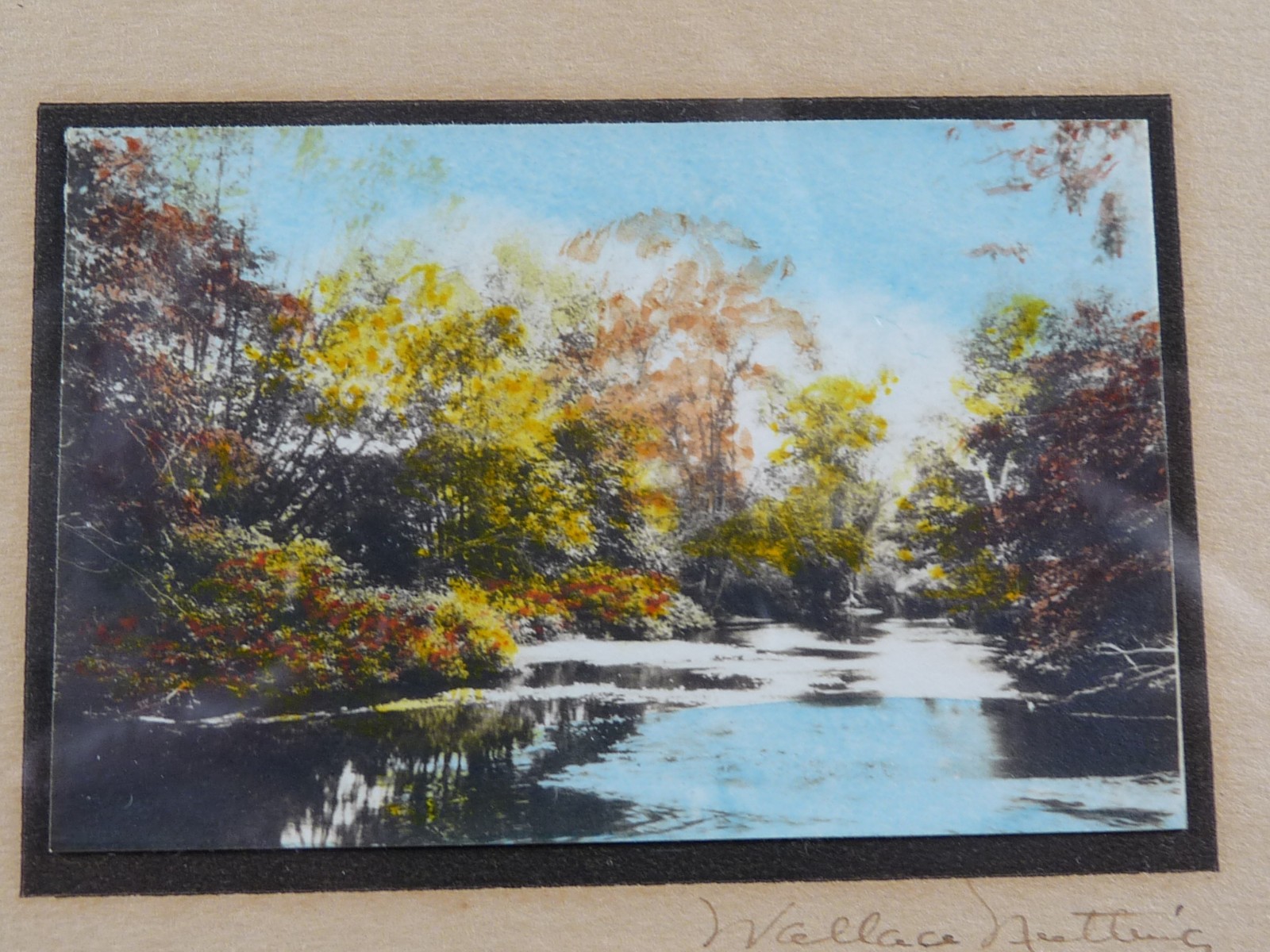 Wallace Nutting Miniature Colored Photograph