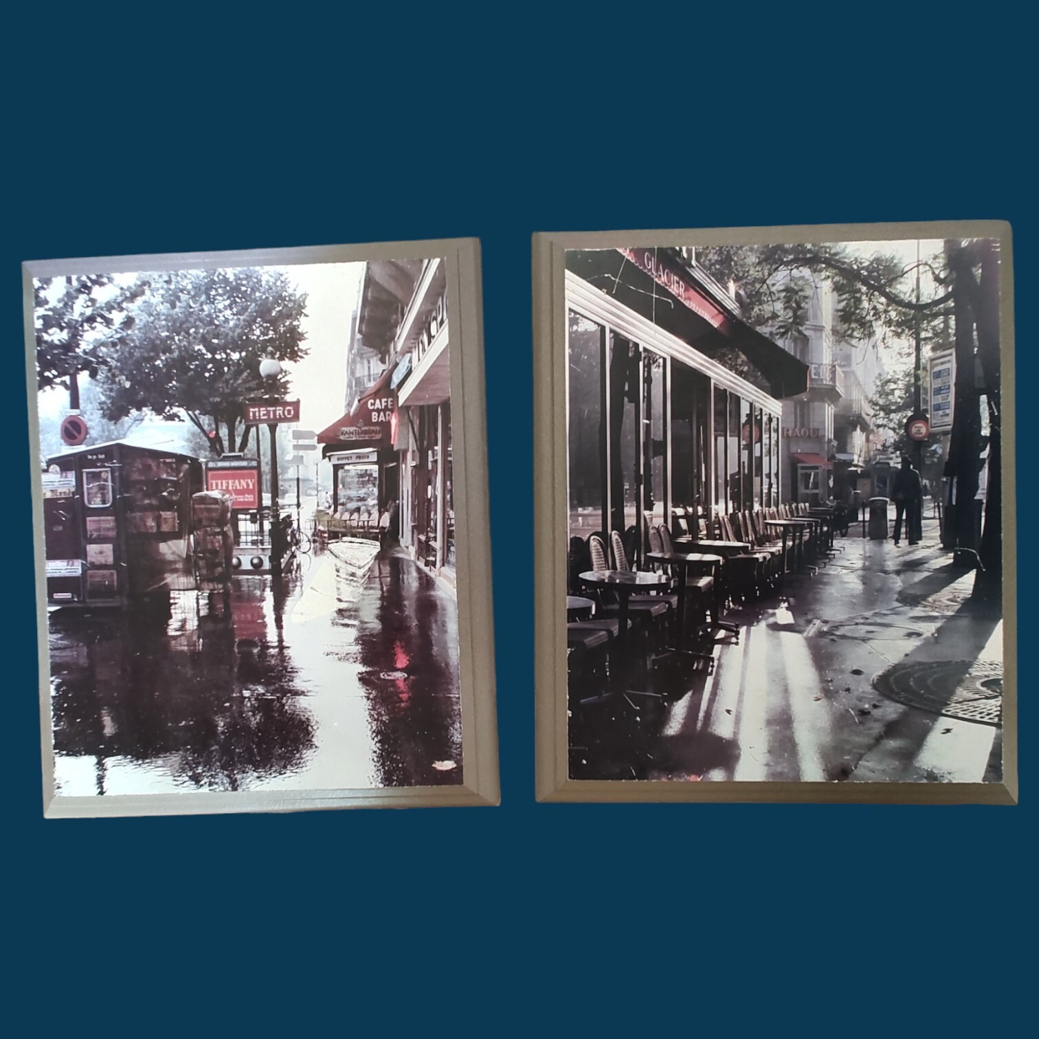 zeny cieslikowski SIDEWALKS set of 2 plaques