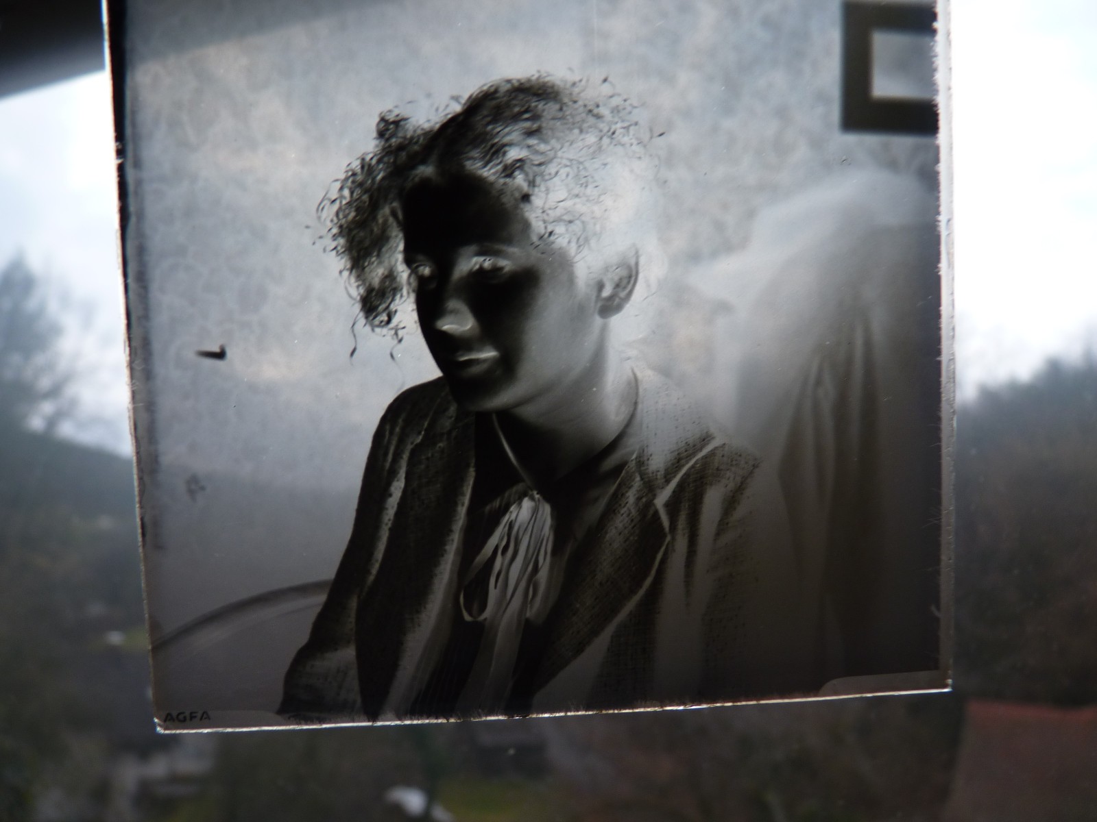 Glass plates negative around 1930 1933 Marburg young man family musicians trio