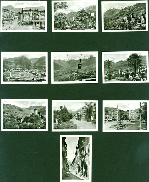 40165741 – Merano Lot of 10 Small Photos Complete Set in Original Folder,