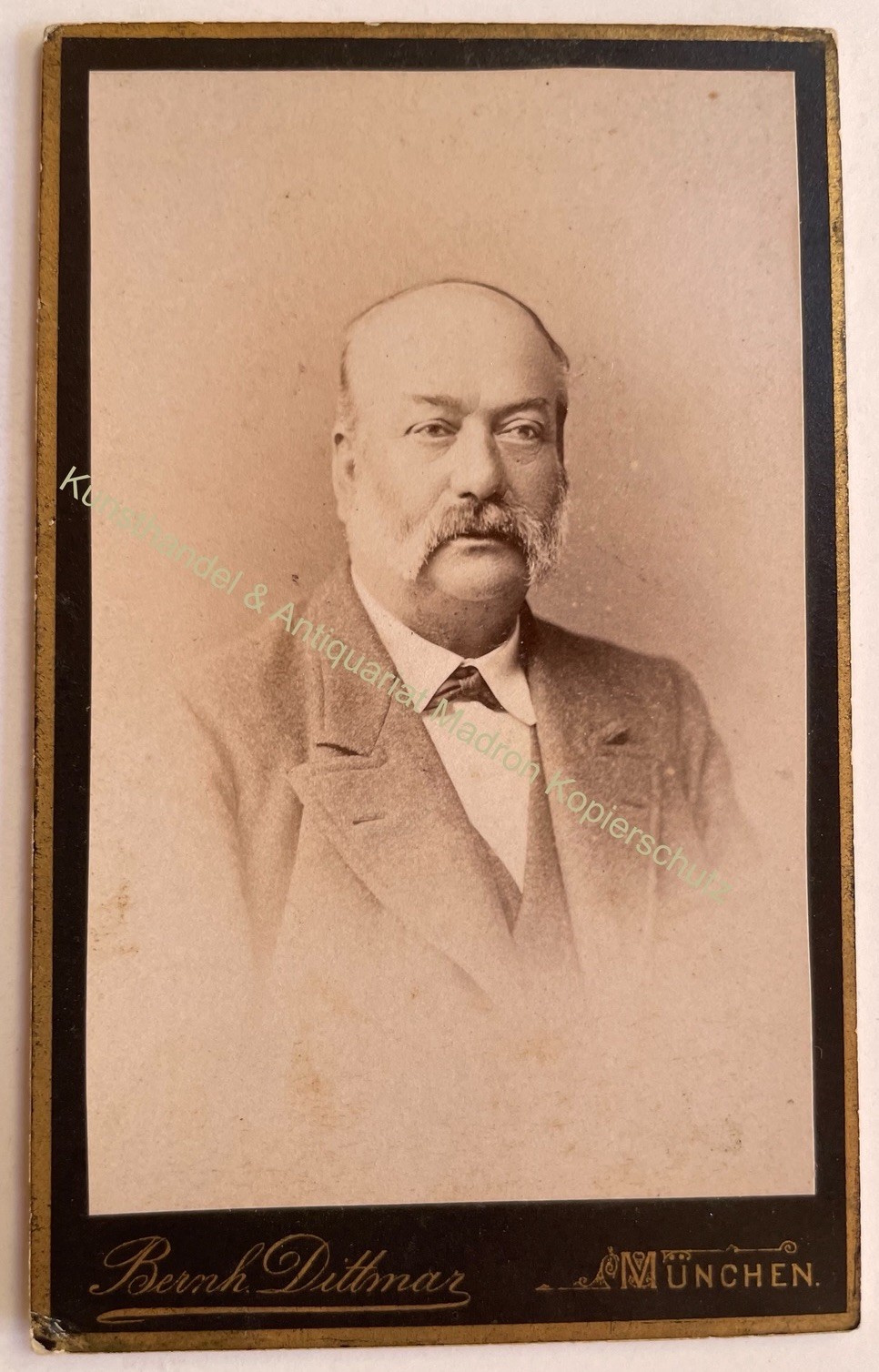 orig. CDV photo photograph man gentleman fashion picture old around 1885 Dittmar Munich
