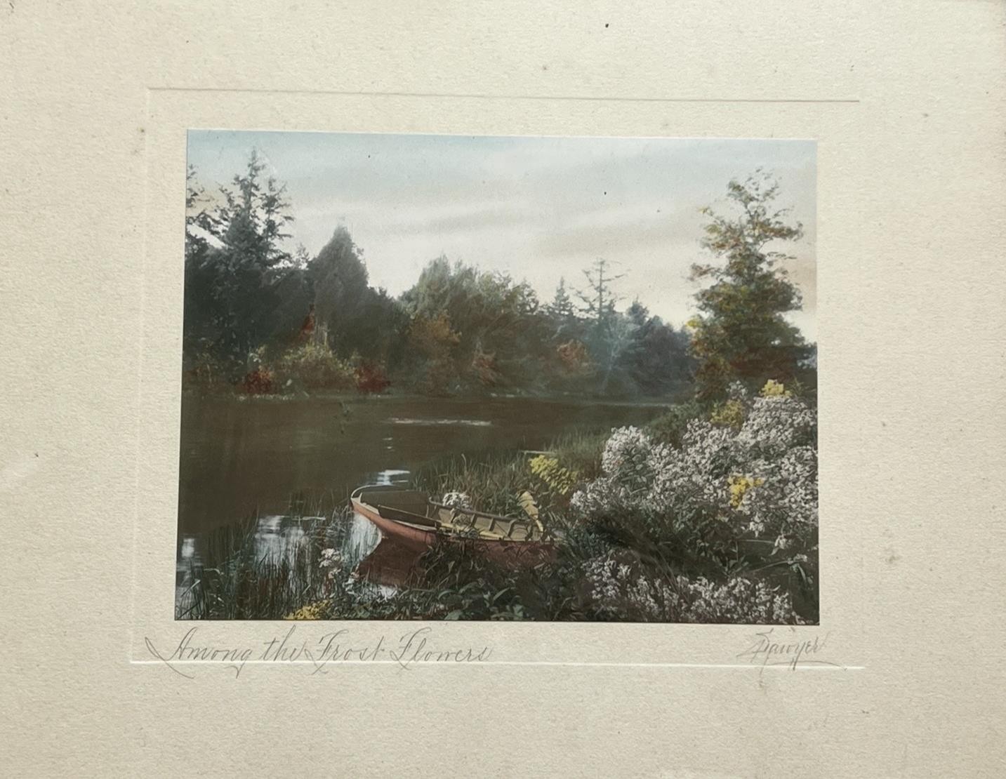 Charles Sawyer “Among The Frost Flowers” Boat Hand Colored Photo Nutting Peer