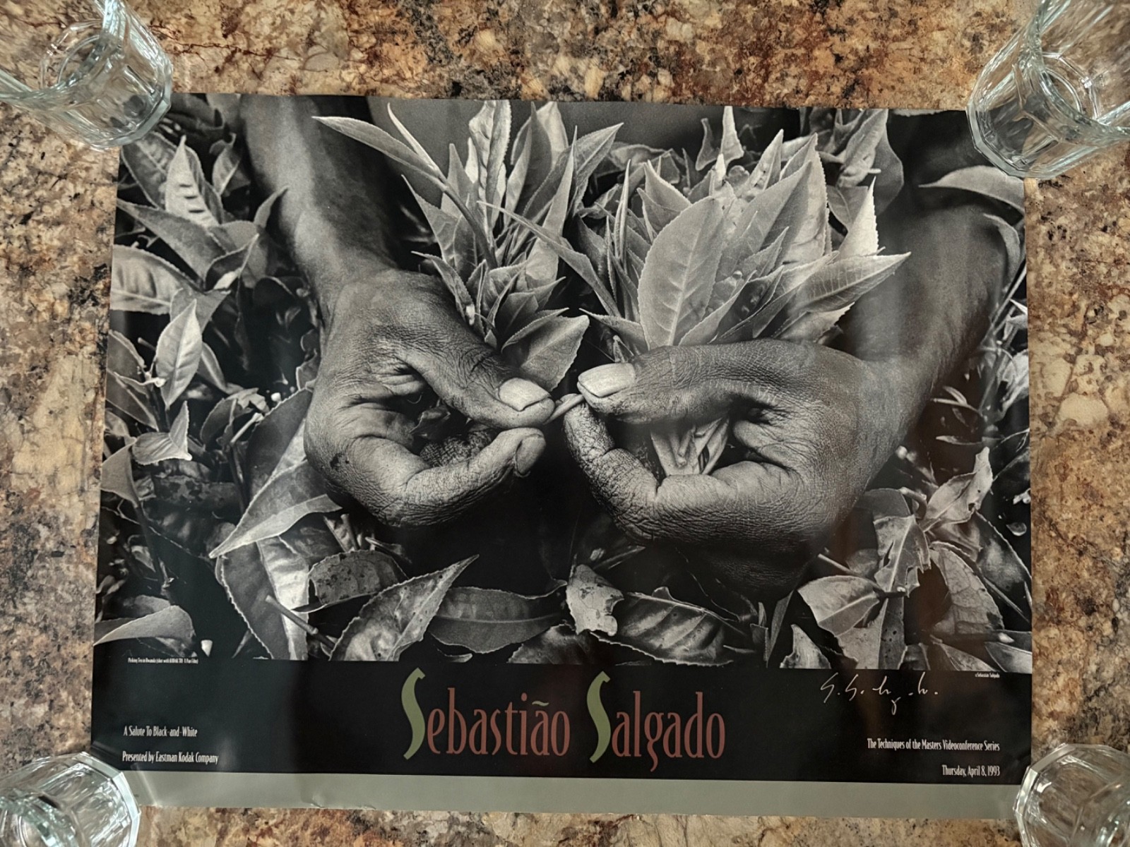 Sebastiao Salgado signed poster