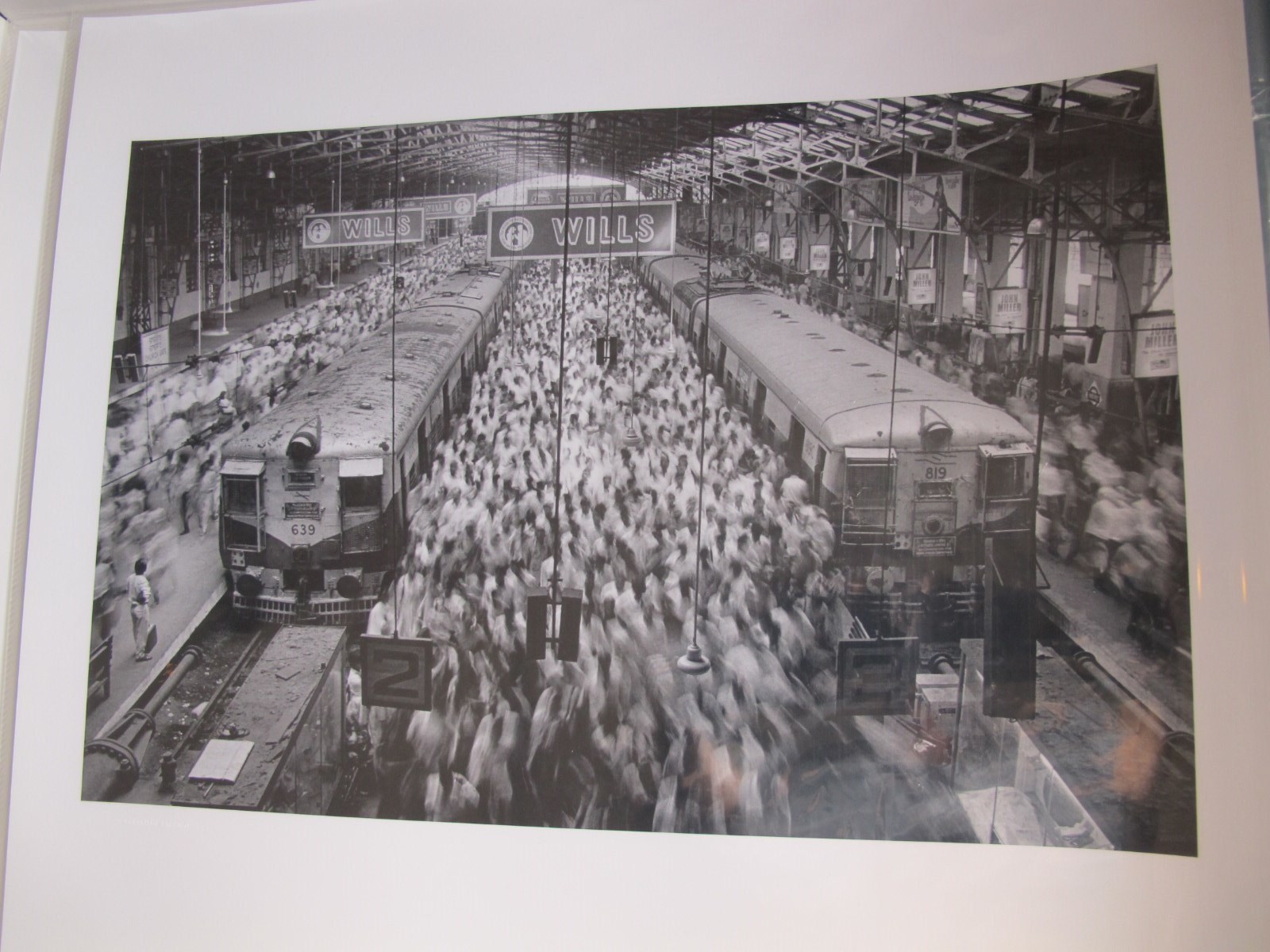 Sebastiao Salgado.(SIGNED).Church Gate Station,India.1995.MINT.