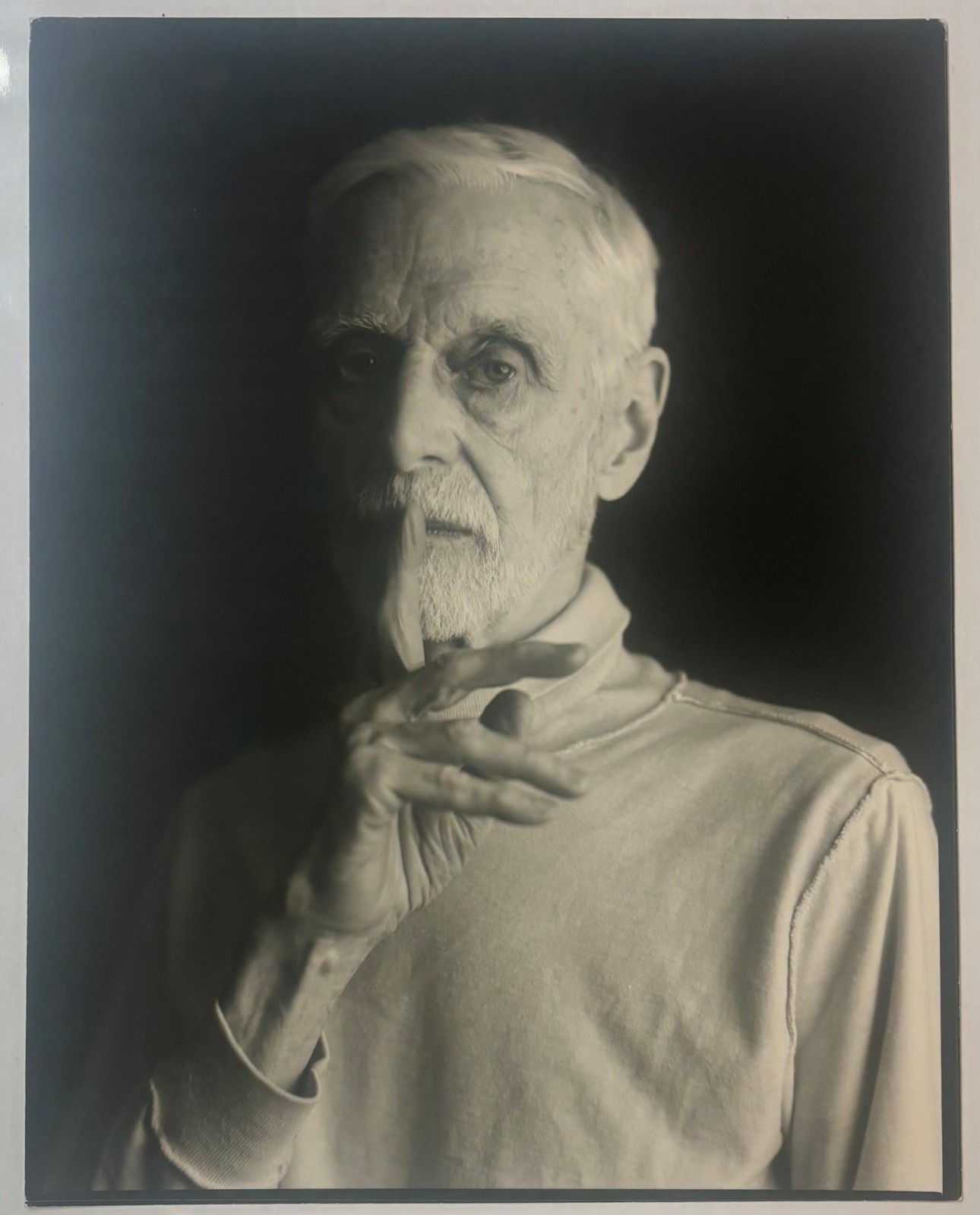 Original Timothy Greenfield Sanders EDWIN DENBY Modernist Poet Portrait PHOTO