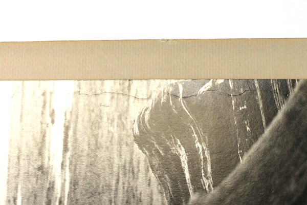 Driftwood at Ocean 1975 Tim Ford B&W Photo Mounted 9.5x7in Ready to Frame