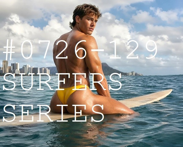 MALE PORTRAIT #0726-129 – surfers series – freeShipUS