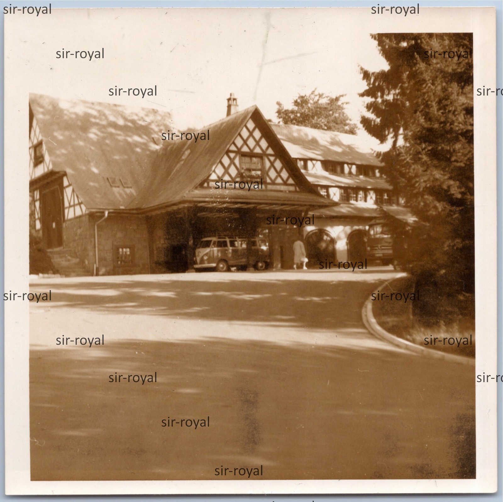 Sasbachwalden 1964-Hohritt Guest House with VW T1 Bulli Bus Car Vehicle Photo 9x9cm