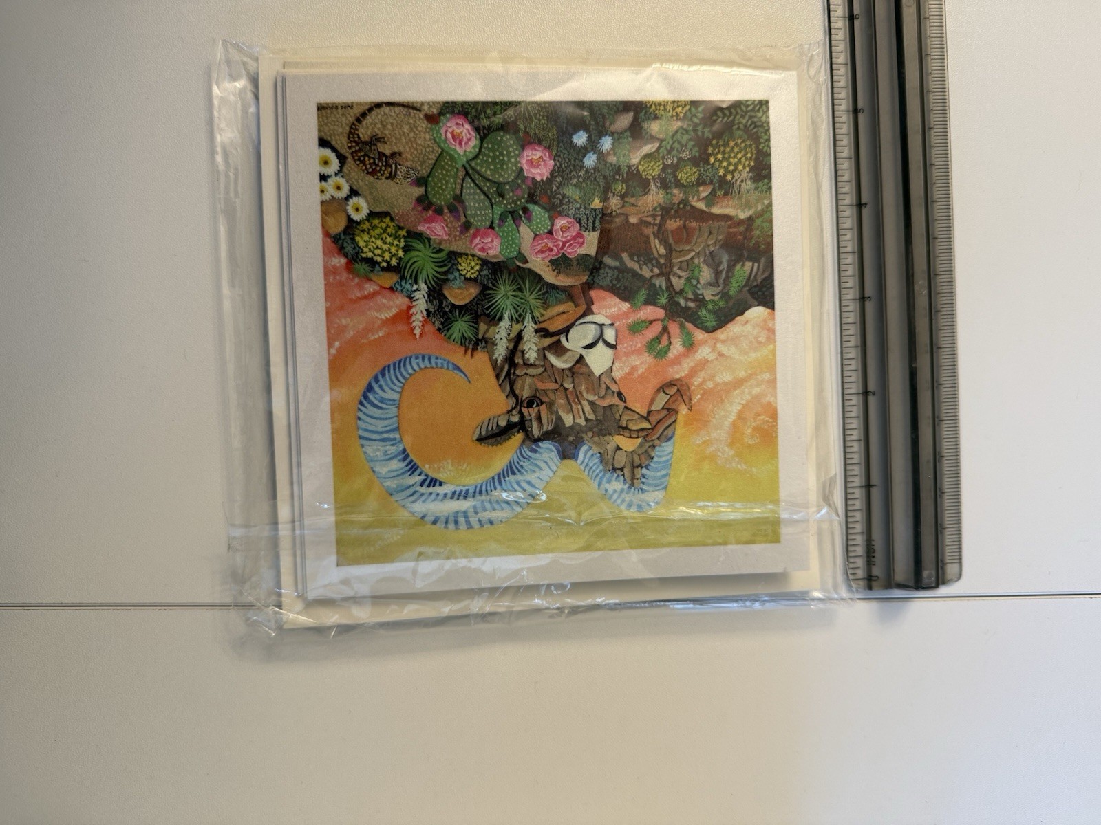 Jude bischoff Art Cards -set of 5 (5×5 Inches)
