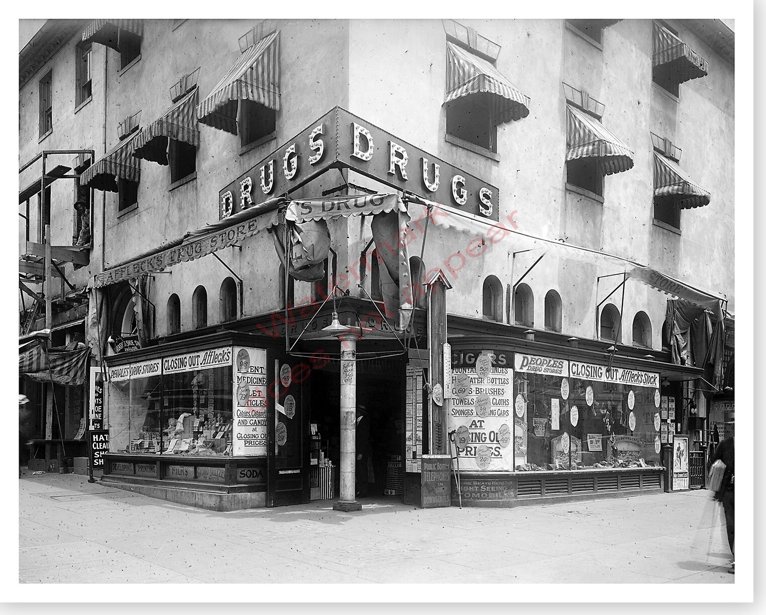 Americana Afflecks Drug Store Rhodes Tavern Washington DC Silver Halide Photo