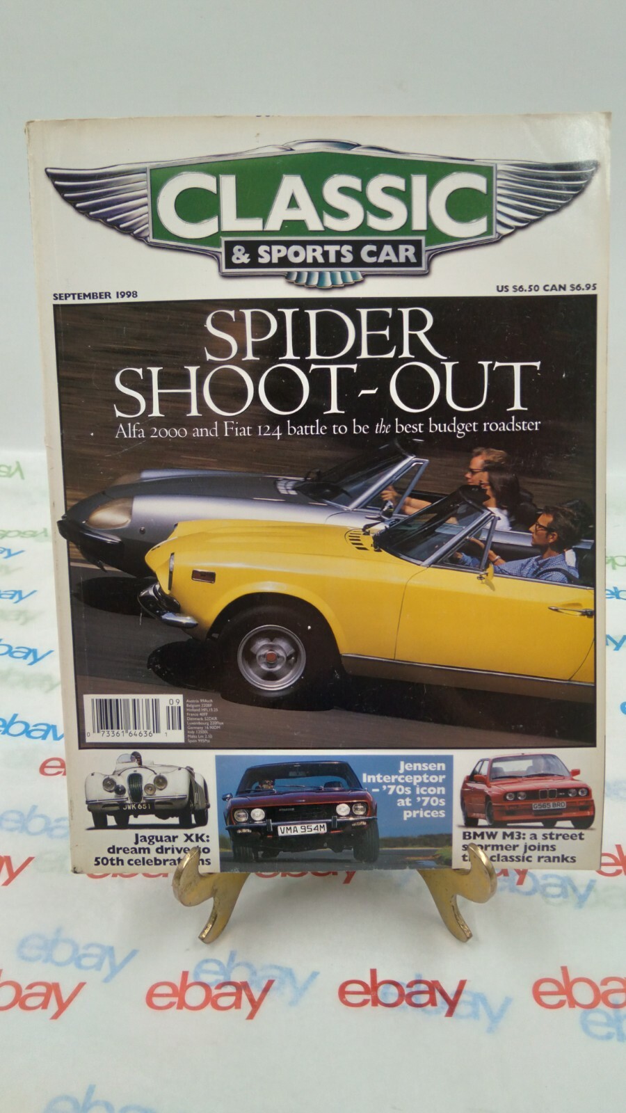 Classic And Sportscar Magazine SEPT 1998 SPIDER SHOOTOUT