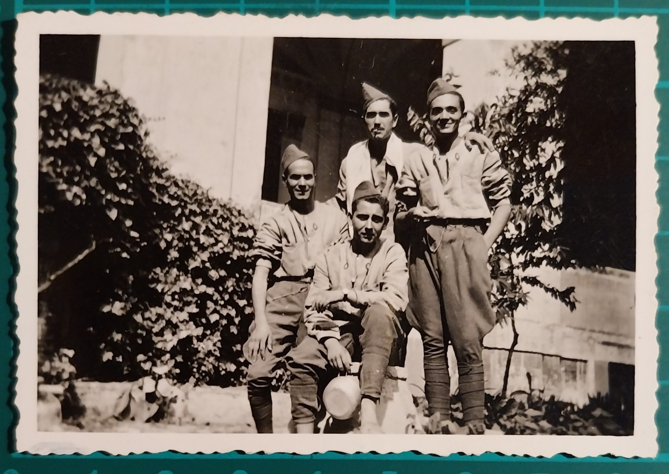 WWII Rome Soldiers Photo – Dedication And Signatures 1941 ( F. 011 )