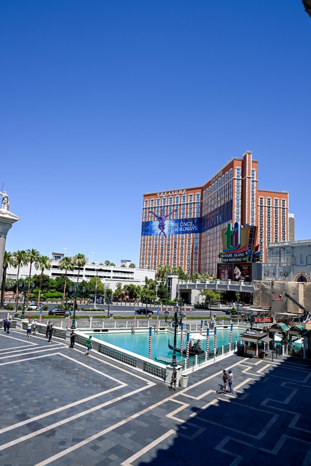 Treasure Island from Venetian, July, 2024, Las Vegas, Digital Image, Photo