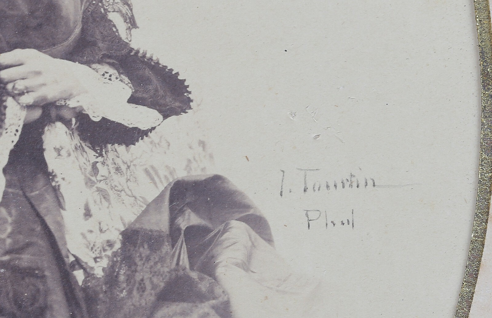 Joseph Tourtin (XIX – Xx)Portrait Dedication Actress Virginie Dejazet Museum