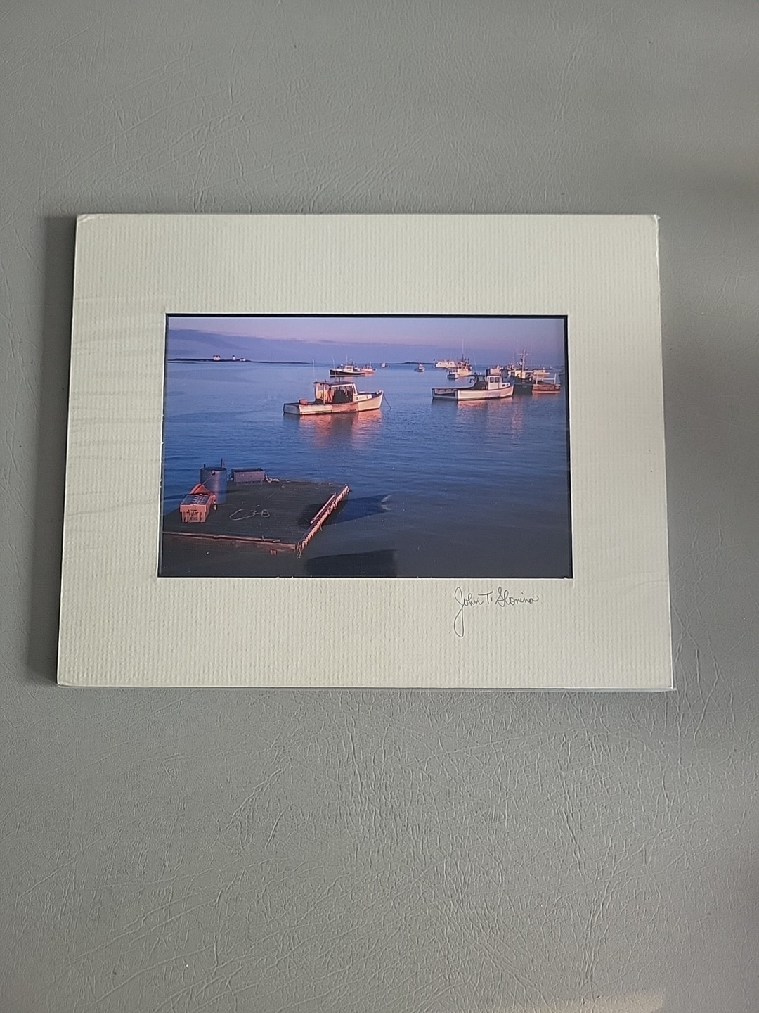 Photography Print By John T Slonina Matted 8×10 Fishing Boats On The Water