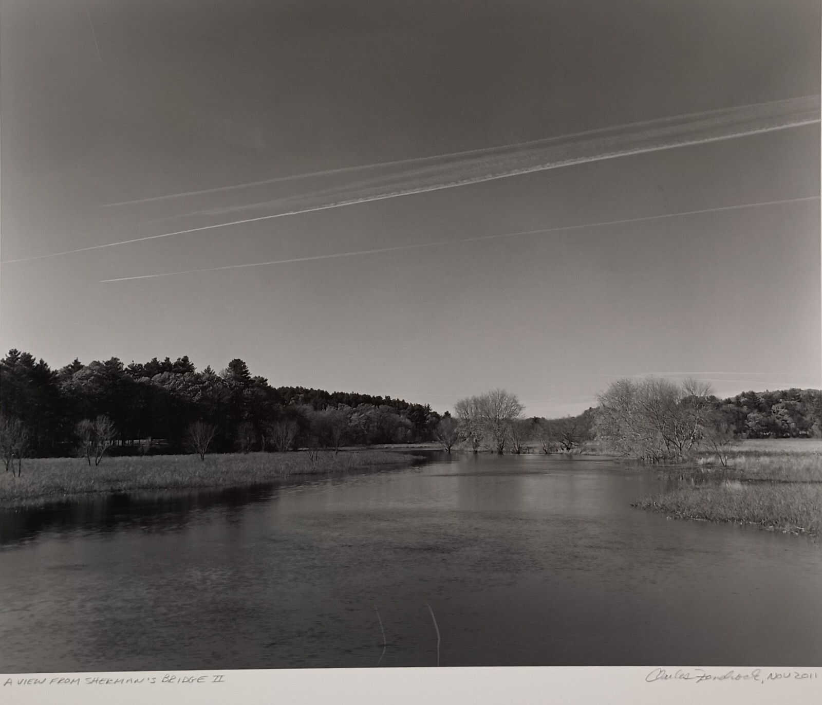 Large Format B&W Photo A View from Sherman’s Bridge II by Charles Fendrock