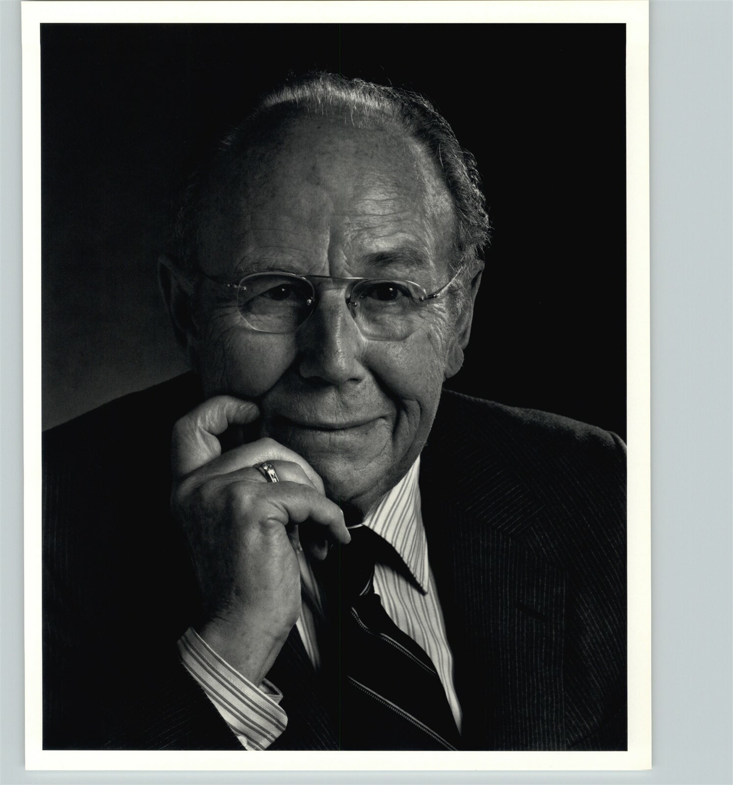 1990-91 1992 Original Yousuf Karsh Harold Edgerton Portrait Photo Gravure Art