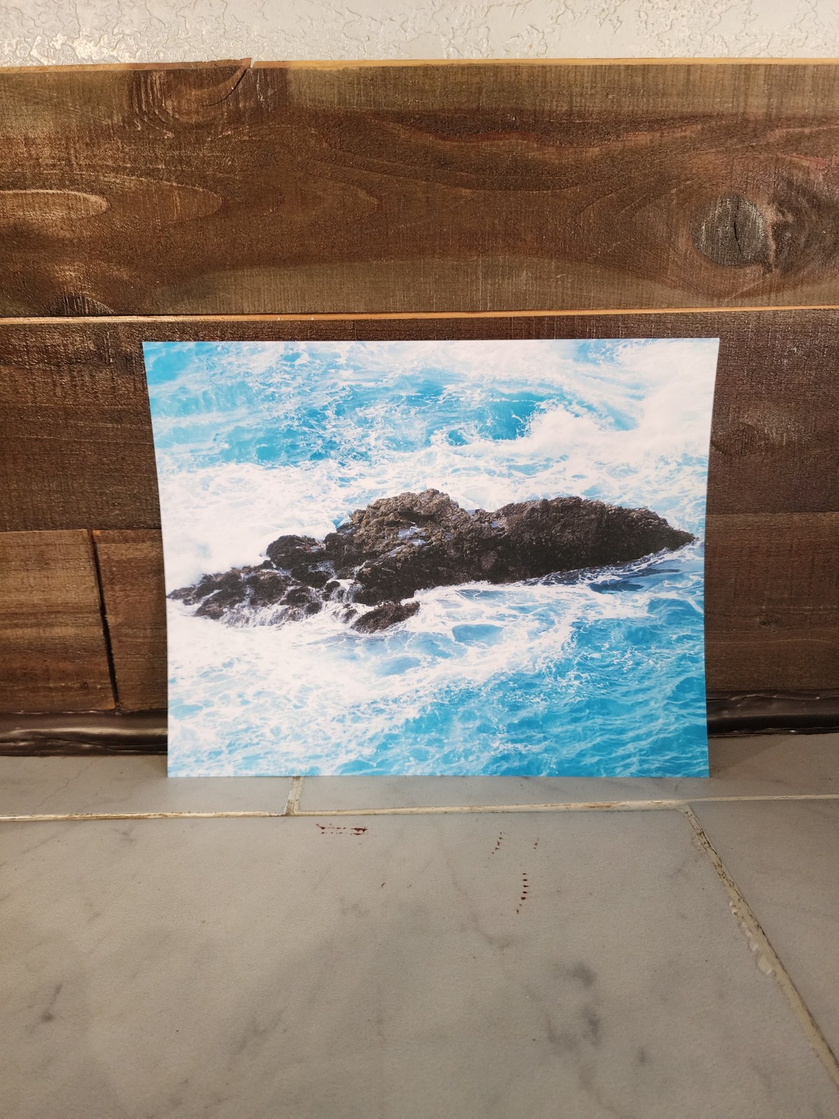8×10 Original Big Sur Coastal Waves & Rocks Photo Print – Dynamic Ocean Seascape