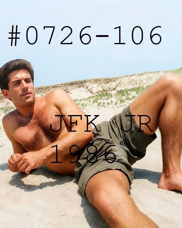 VINTAGE MALE PORTRAIT #0726-106 -jfk jr. 1986 – freeShipUS