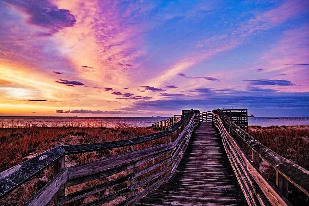Outerbanks Sunrise carolina landscape nature ocean like Ansel Adams