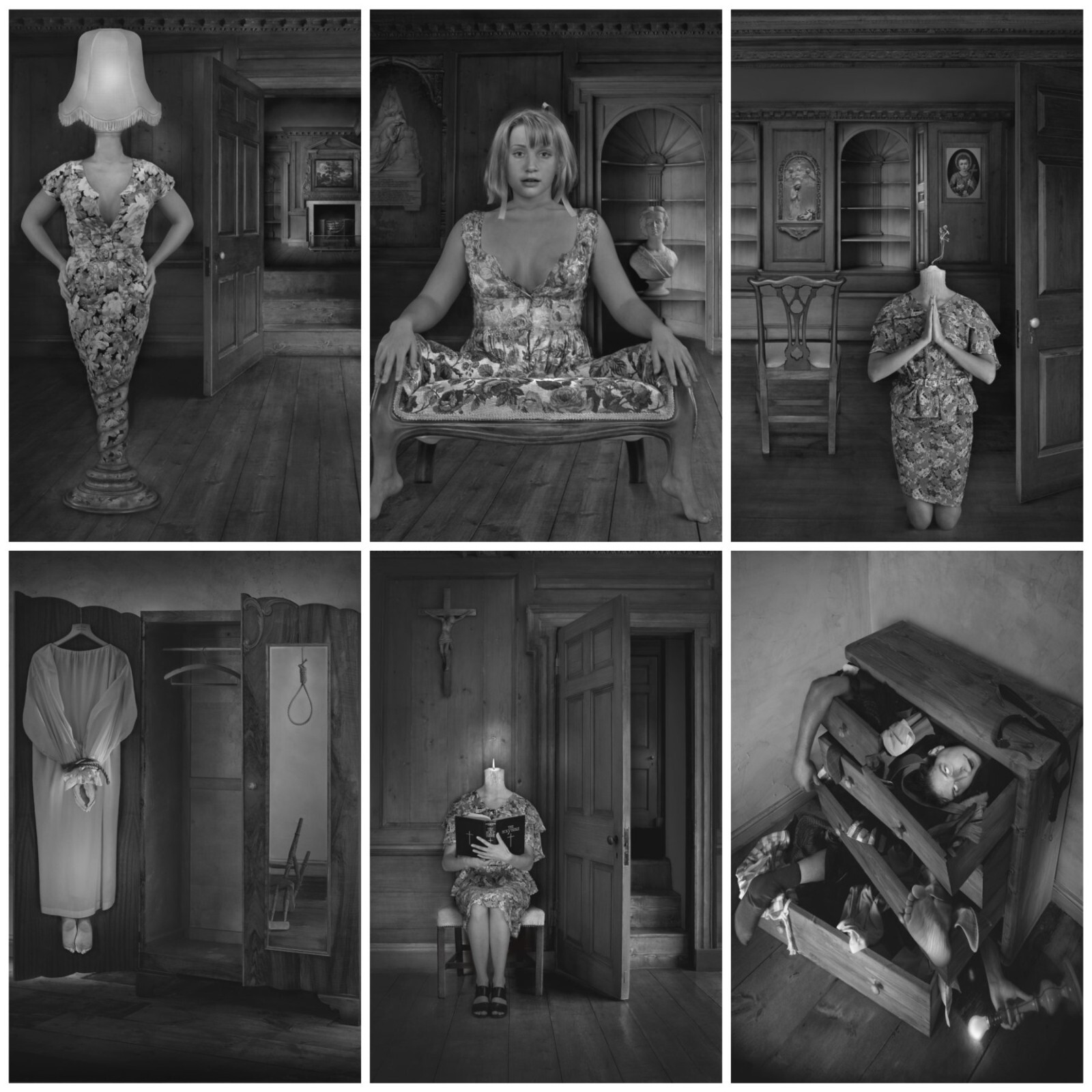 Fine Art Photography FOLIO 6 Signed Prints SURREAL Deaths by Furniture