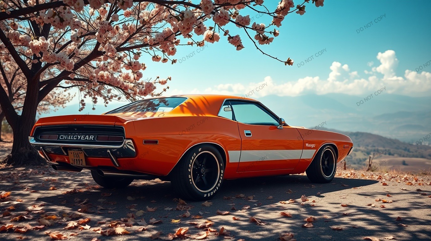 Vintage Car Two Digital Image Picture Photo Wallpaper Background Desktop AI Art