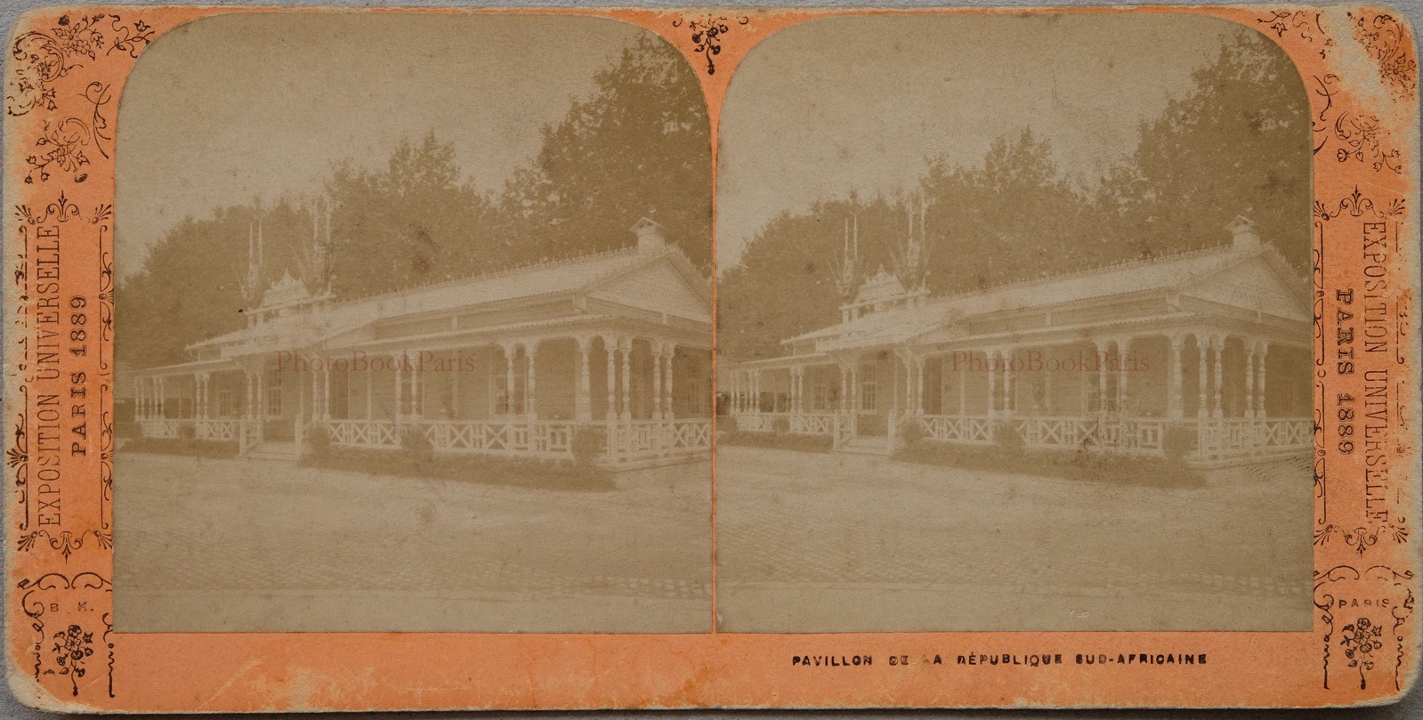 Paris 1889 Expo Universal South Africa Photo Stereo PL47 Vintage Album