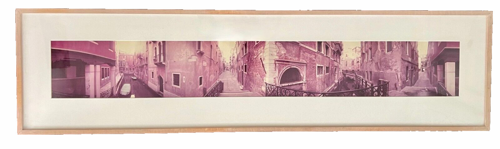 KENNETH SNELSON, Signed, 1982 PANORAMIC PHOTOGRAPH – “Venice, Calle de Pestrin”