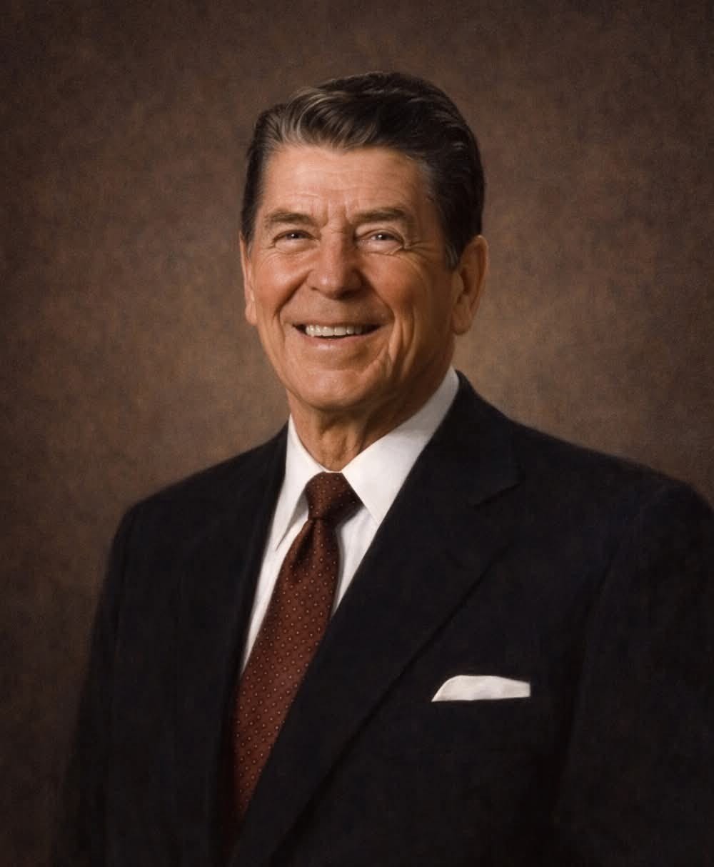 Ronald Reagan 8×10 Photo President Reagan Portrait Vintage White House 40th USA