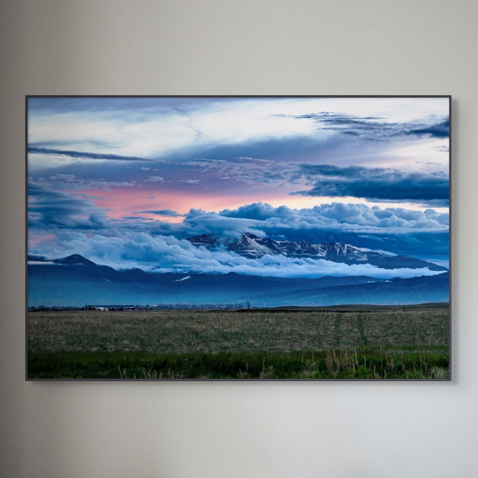 13×19 Fine Art Photography Print – Pikes Peak Sunset – Archival Photo Paper