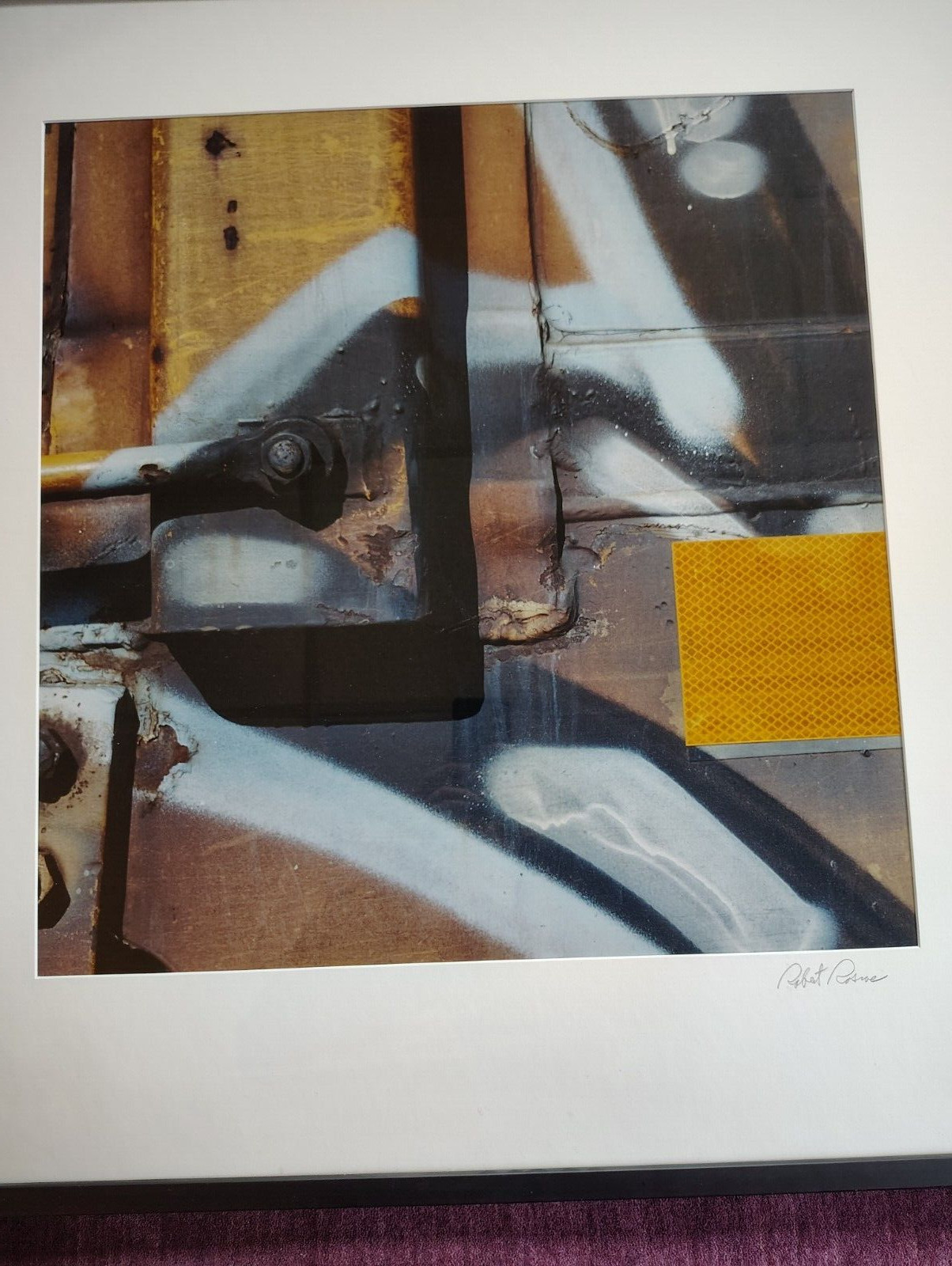 Robert Roscoe? Fine Art Photography, “Railroad Car #1” Hand Signed, Framed, Art