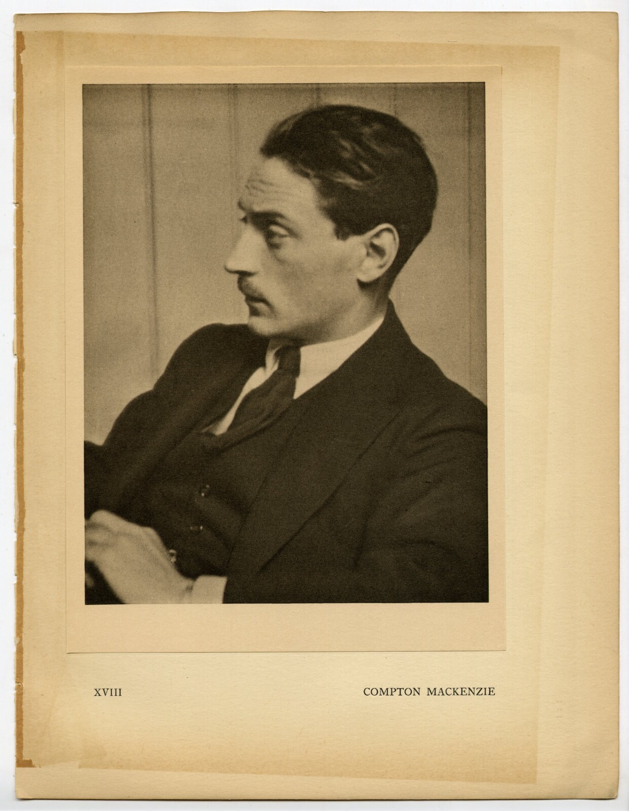 Photogravure by Alvin Langdon Coburn Compton Mackenzie More Men of Mark, 1922