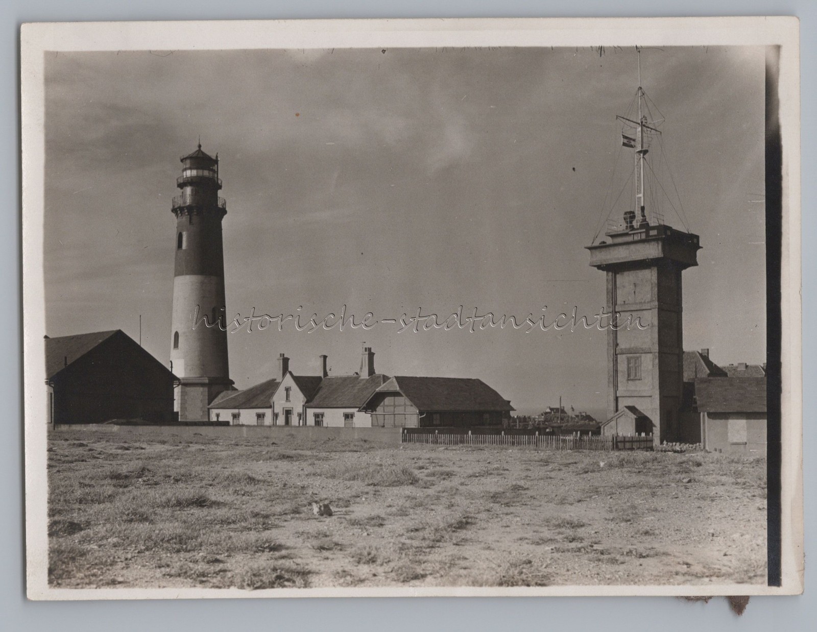 Heligoland – Lighthouse and Sea Observatory – Old Photo 1920s
