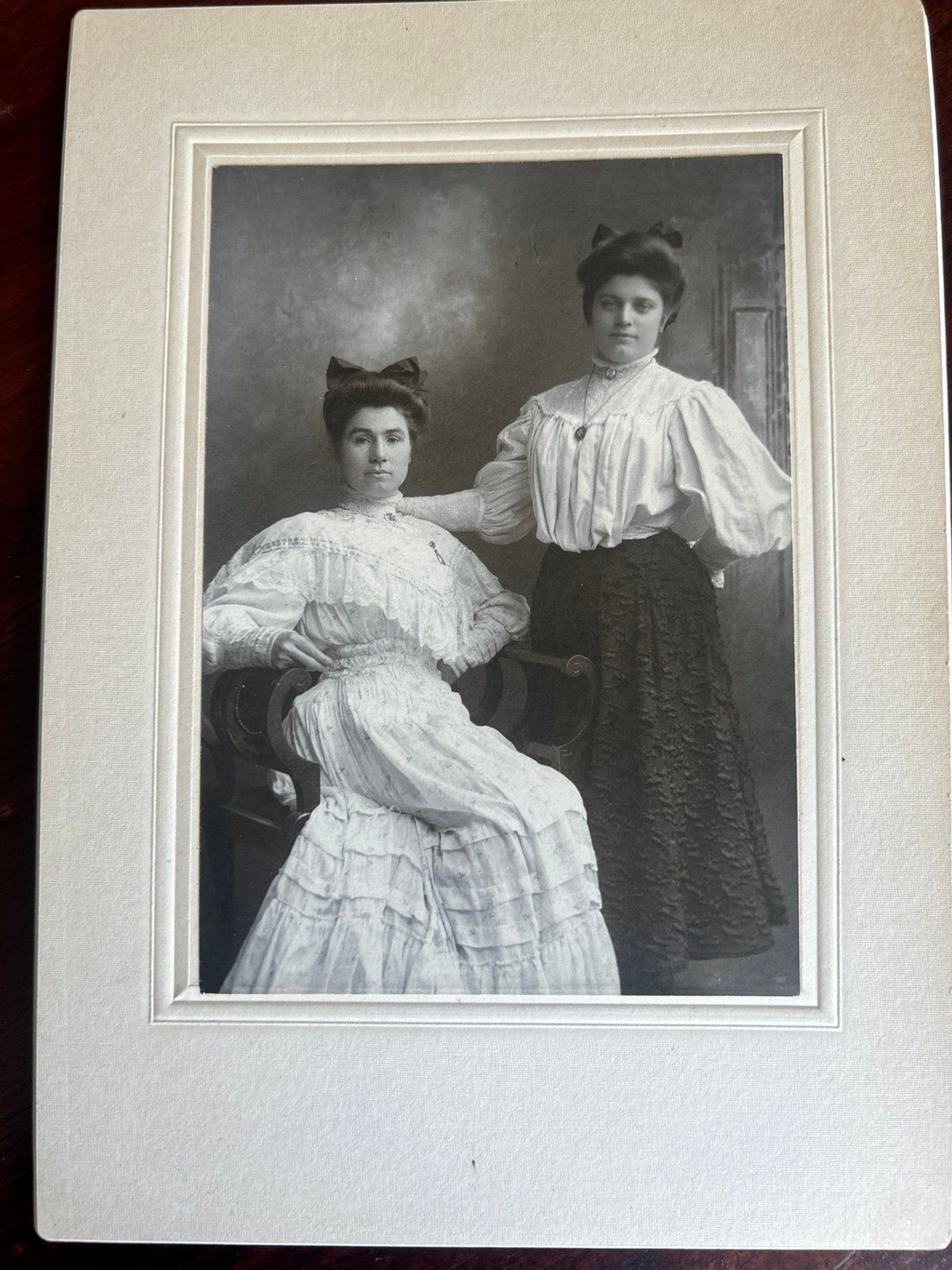 Lot of 3 Antique Victorian Cabinet Card Photos – Early 1900s Portraits – Boston