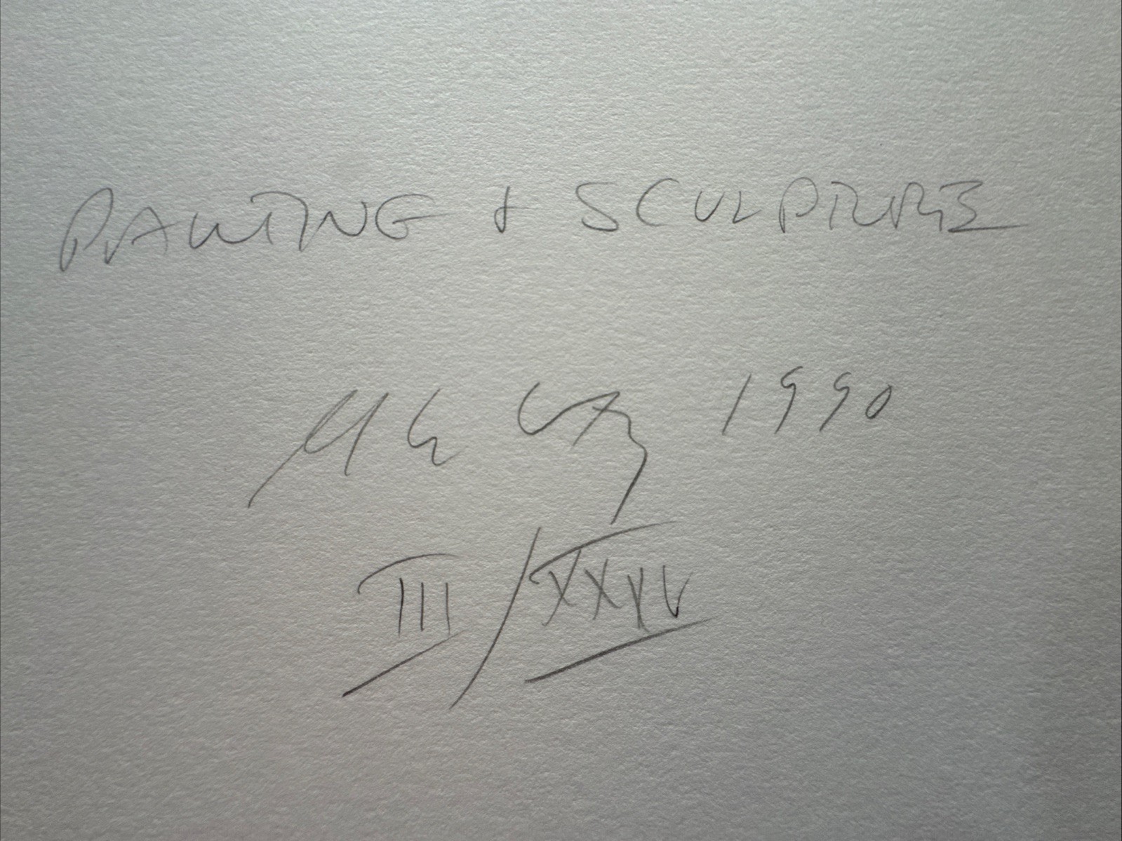 Signed Bruce Cratsley Photograph 1990 “Painting & Sculpture” Silver Gelatin 3/35