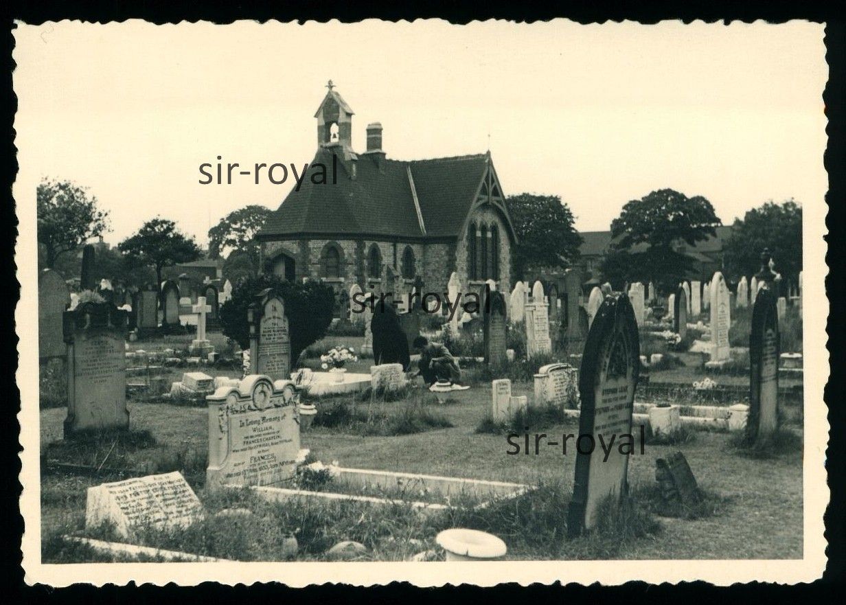 Scarborough 1954 – Old Cemetery – England – 1950s – Photo 10x7cm