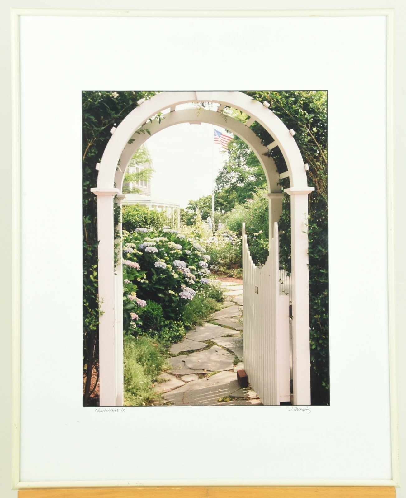 Nantucket Island American Flag Patriotic James Murphy Photography Signed Framed