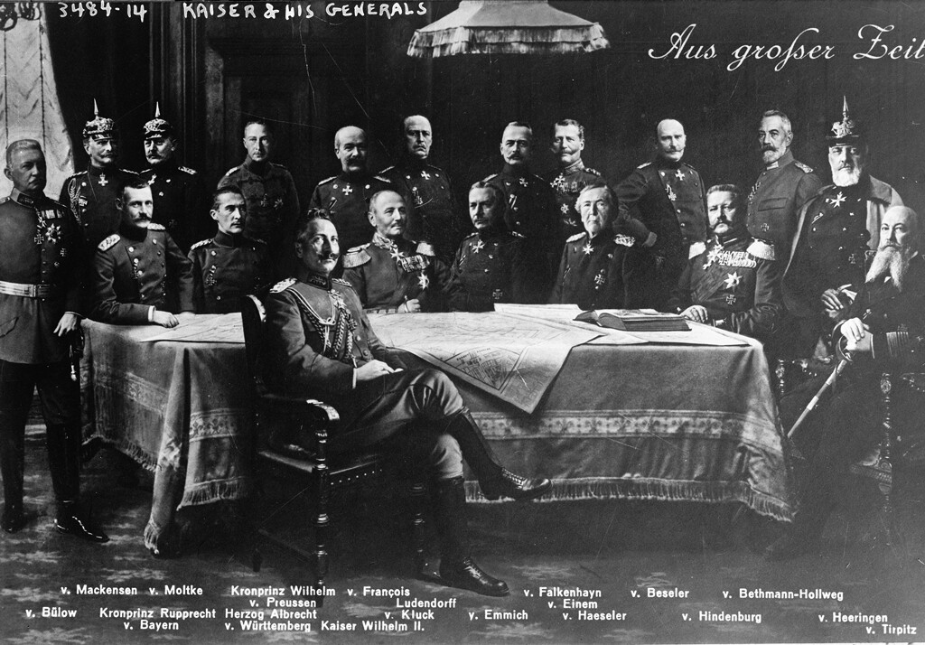 New World War I Photo: German Kaiser Wilhelm William II and Generals – 6 Sizes!