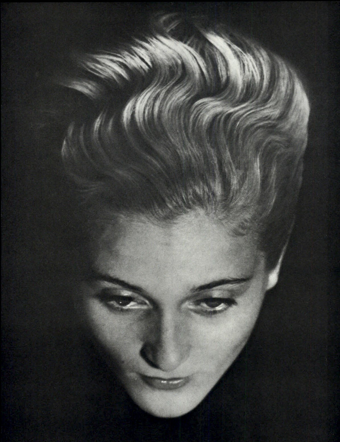1975 Man Ray Female Model Wavy Hair Portrait Art Photo Gravure