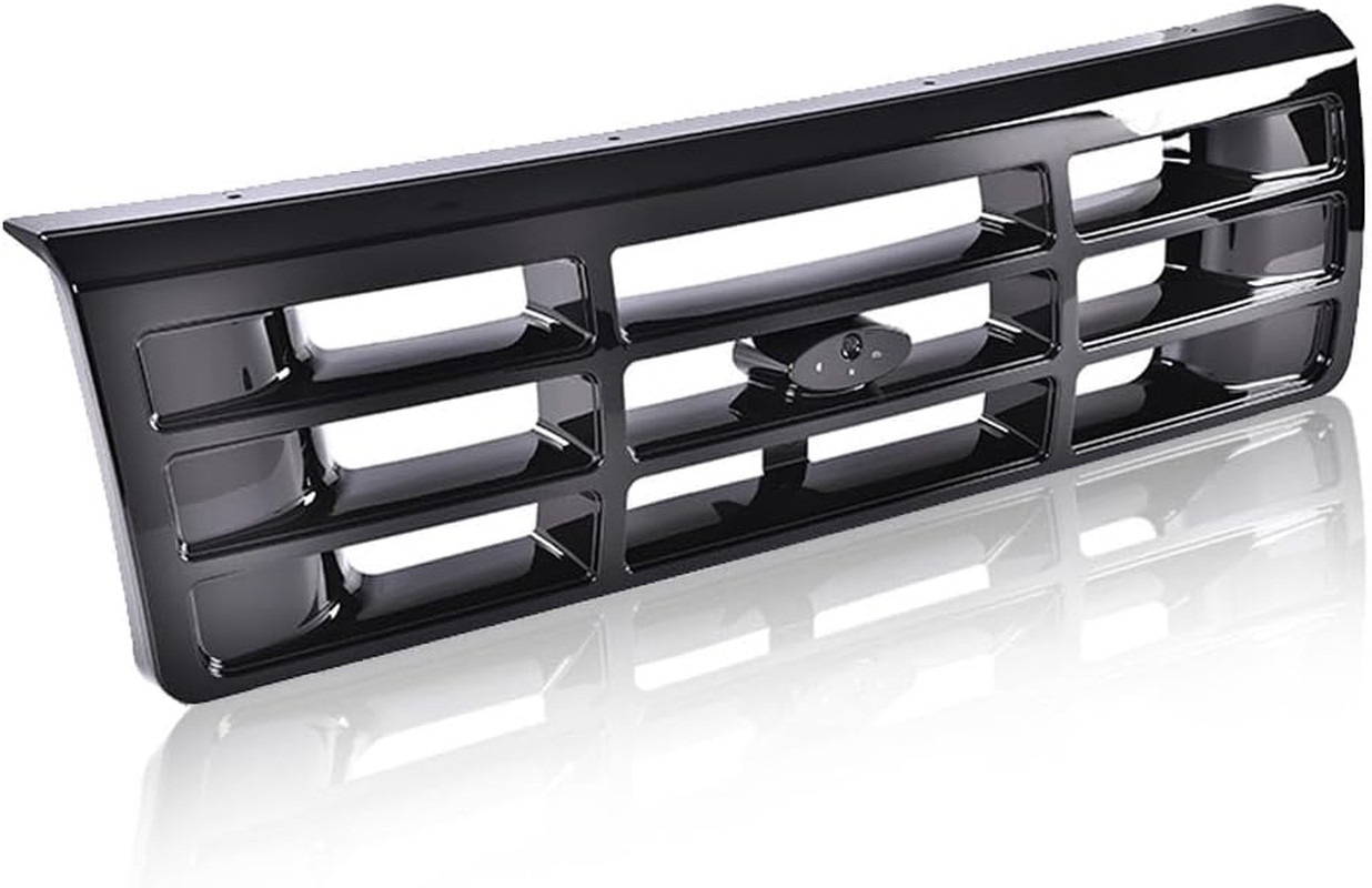 Front Grille Grill Compatible with 1992-1996 Bronco/1992-1997 Ford F150 F250 F35