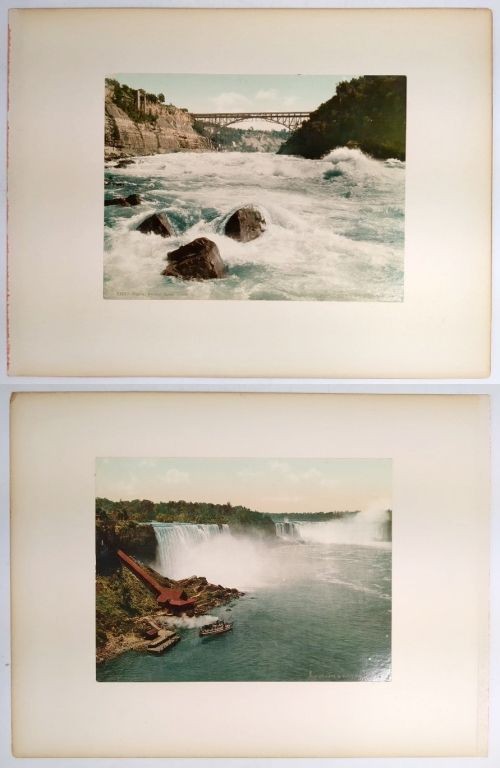 Photo: Niagara – Hot Tub Rapids Looking up; Central View of Falls. Detroit 1898