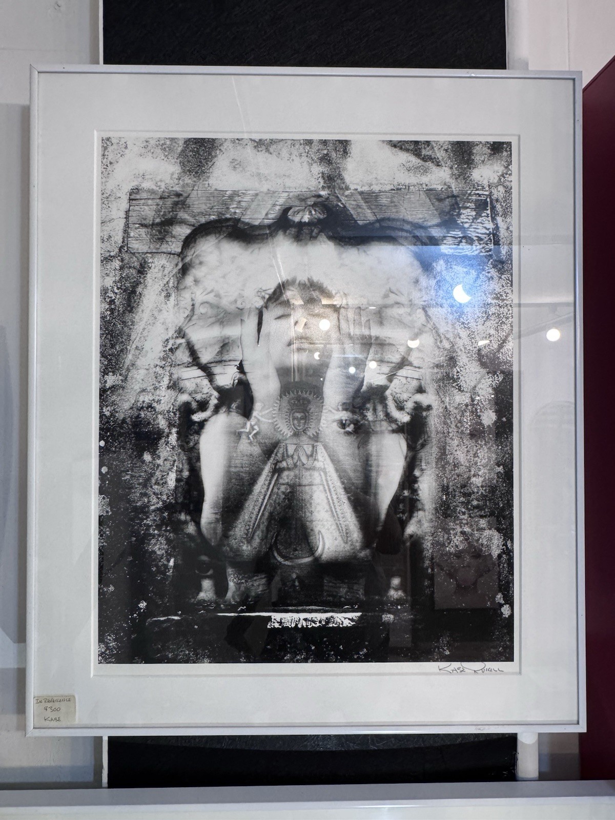 Kase Russell “In Reverence” 1998 Signed Framed Black & White Portrait Photo