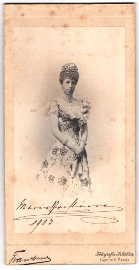 Photograph Fotografia Artistica, Madrid, Princess Maria-Christian of Österre
