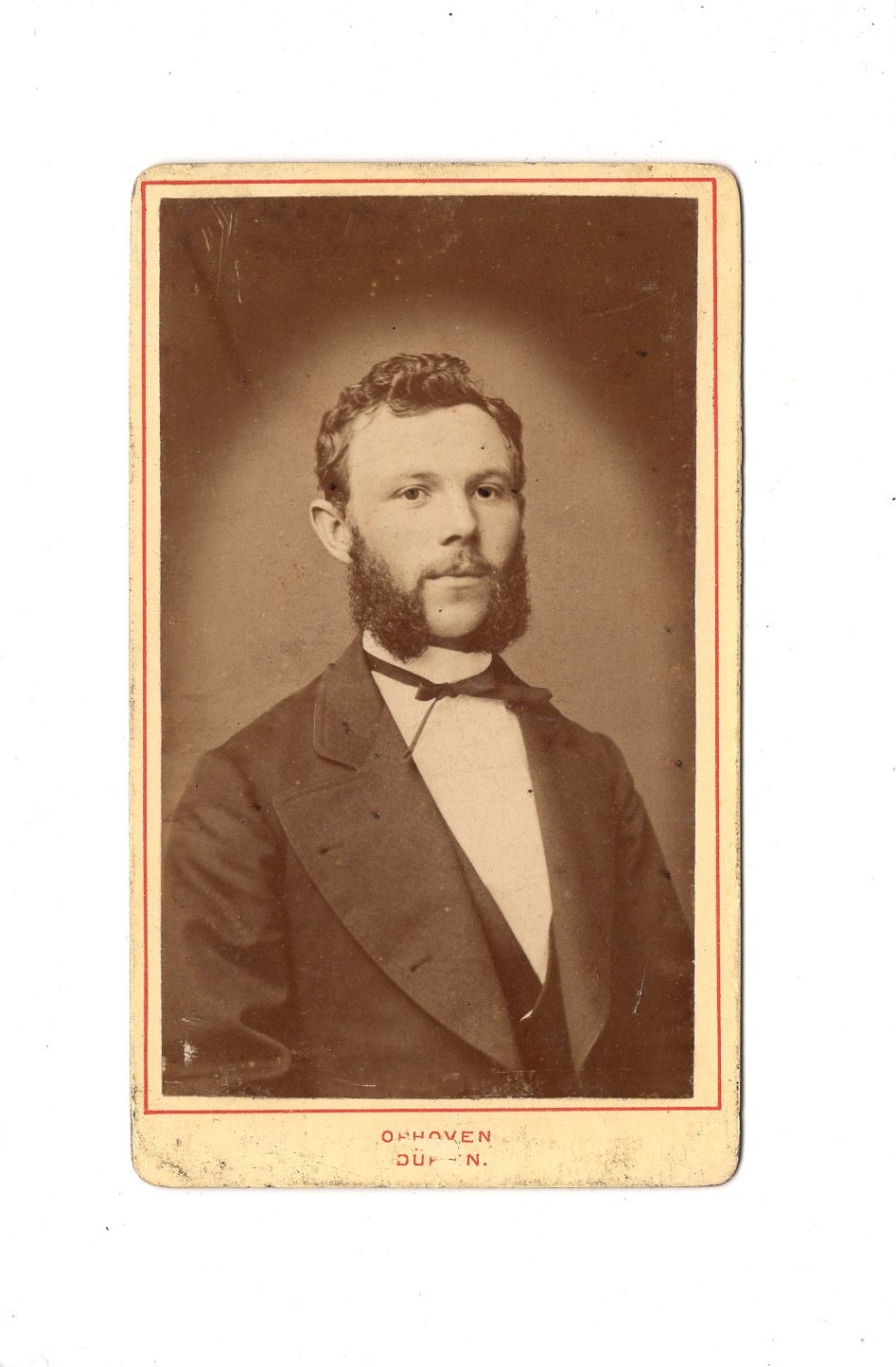 M. Ophoven CDV Photo Man Portrait / Man – Düren 1870s